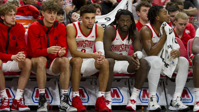 5. Bowen Hardman, Kalen Etzler, Tanner Holden, Isaac Likekele and Brice Sensabaugh